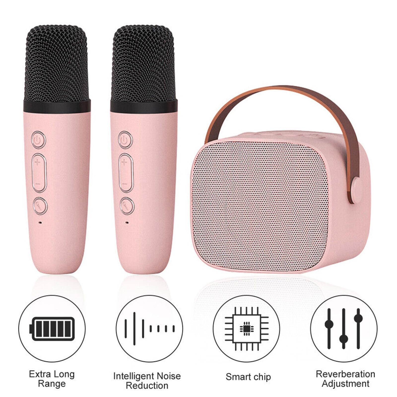 Mini Kids Karaoke Machine with Wireless Microphone Bluetooth Portable Speaker n7