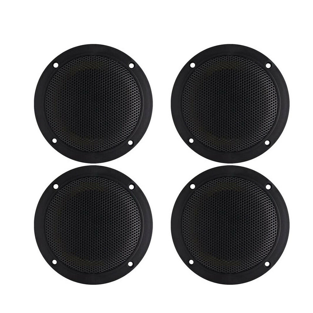 320W 4 Ceiling Wall Speakers 4" Bluetooth Kit Amplifier Box Waterproof Boat Home - 7
