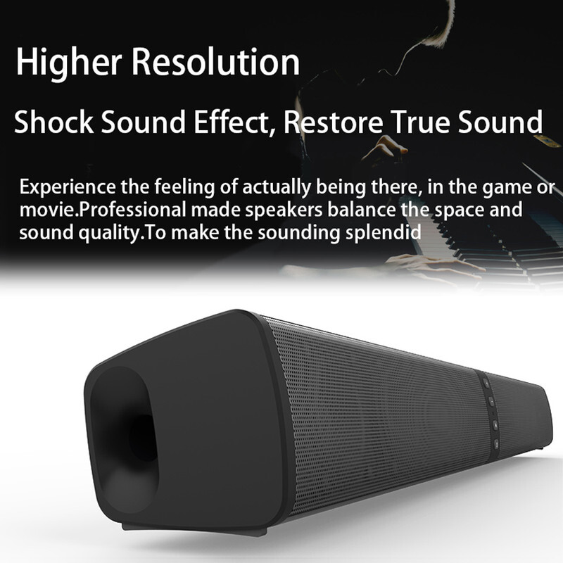 Bluetooth 5.0 Home TV Sound Bar Speaker System Wireless Subwoofer 3D Surround US - 6