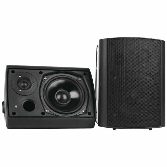 Pyle 12.1in x 8.4in 7.5in Wall Mount Waterproof Bluetooth Speakers PDWR62BTBK - 7
