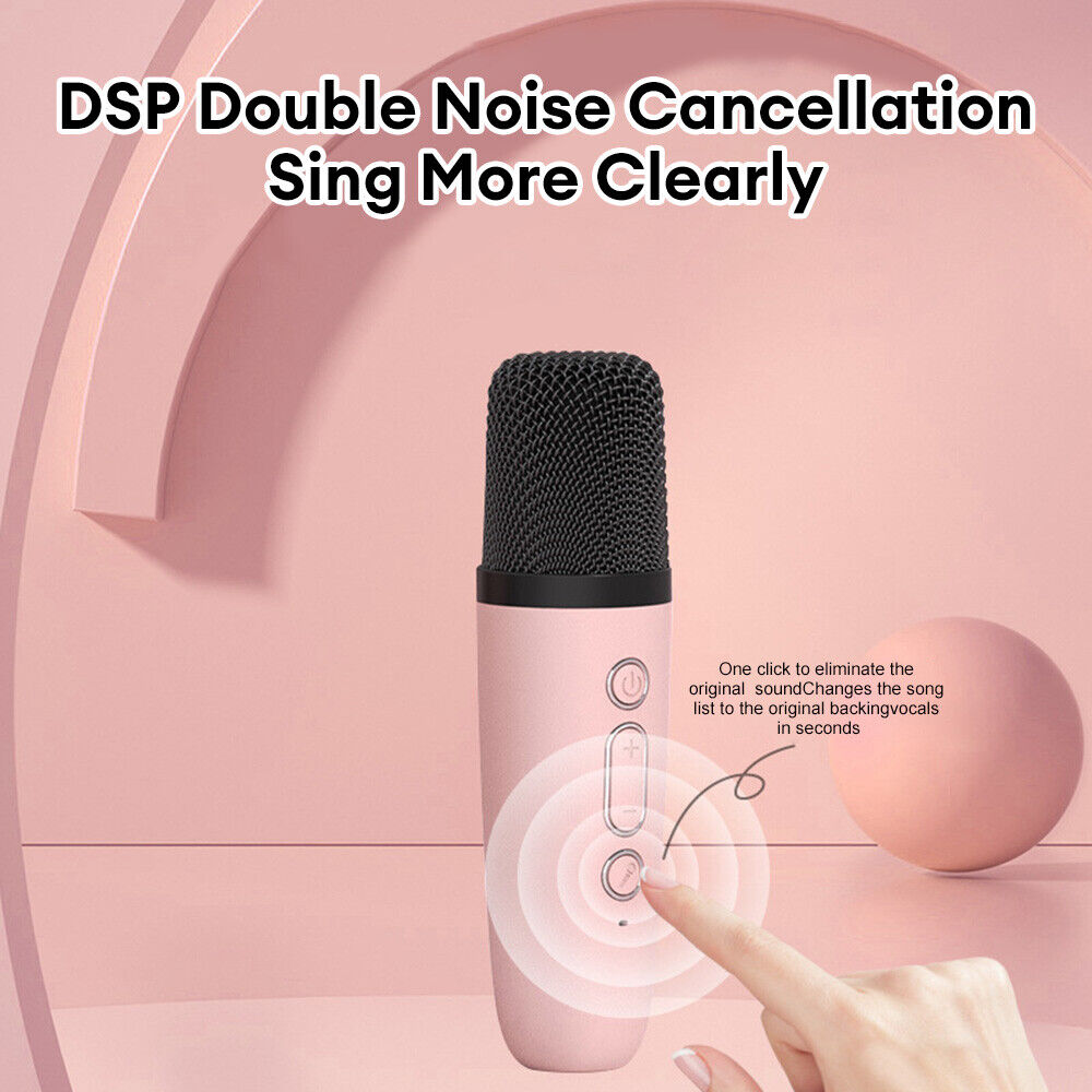 Mini Karaoke Speaker Portable Bluetooth Machine Wireless Microphone Kids - 7