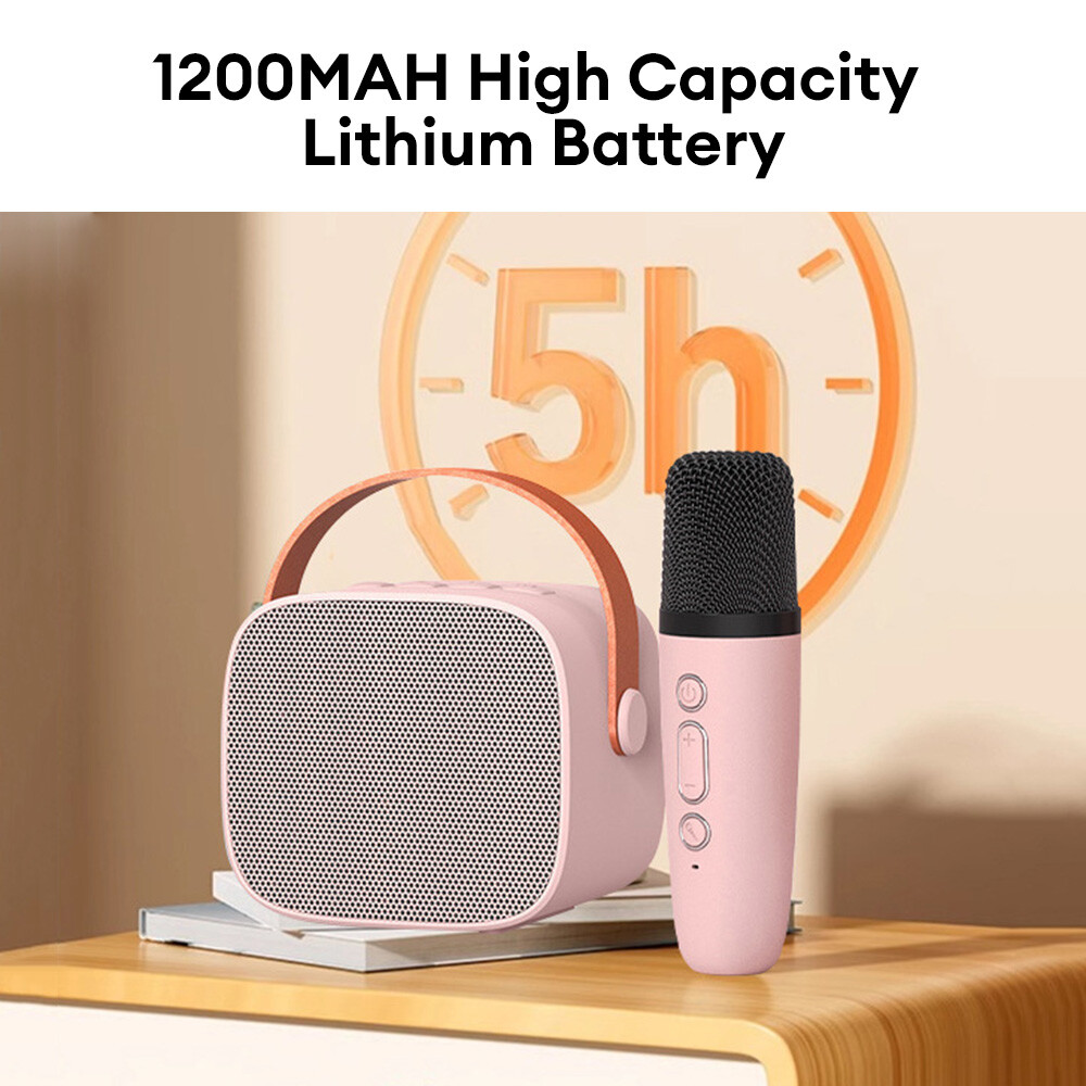 Mini Karaoke Speaker Portable Bluetooth Machine Wireless Microphone Kids - 5