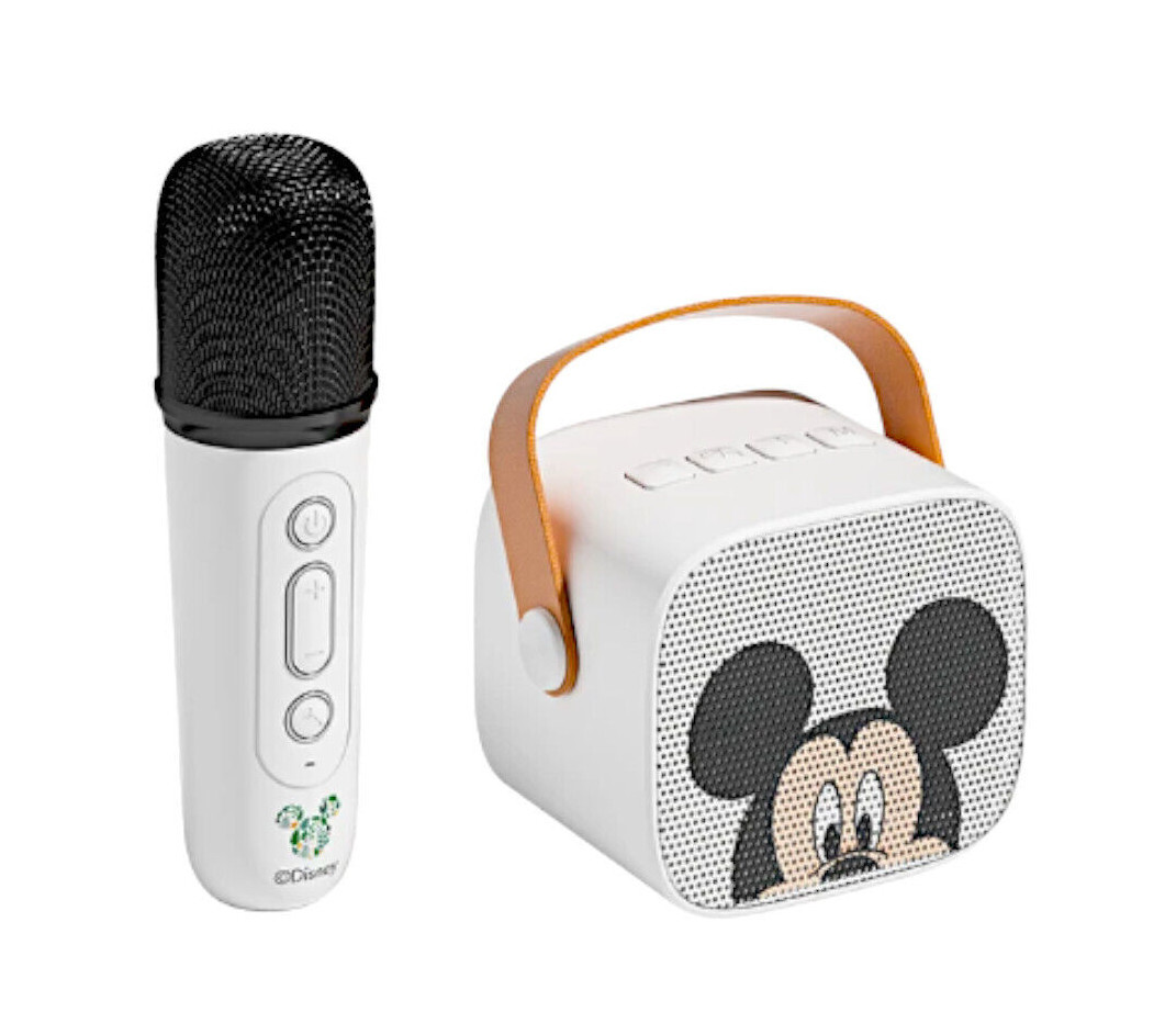 Mickey Minnie Wireless Mini Karaoke Machine Portable Speaker & Mic Kids Gift Set - 12