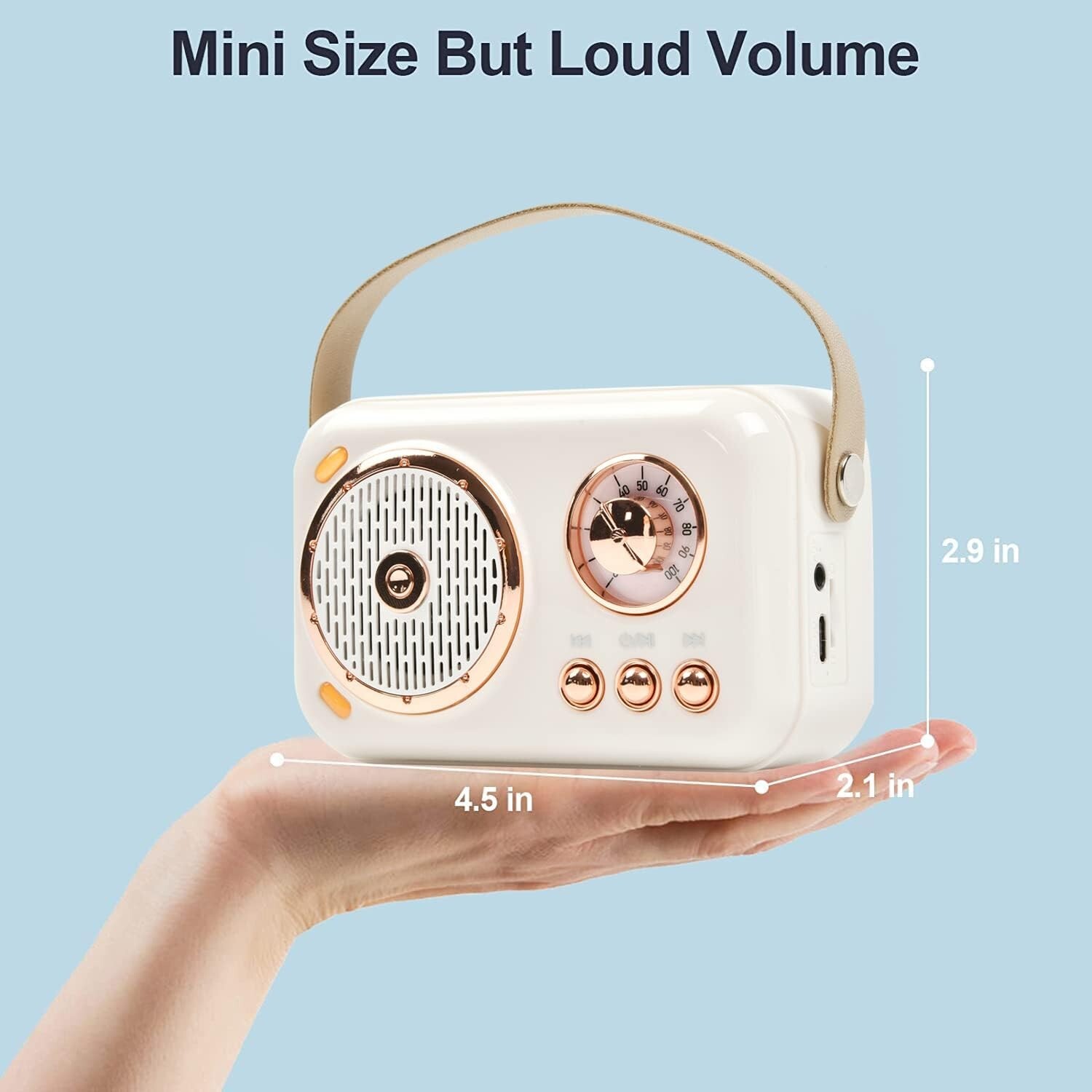 Portable Bluetooth Karaoke Speaker with Microphone Home Handheld Speaker Machine - 5
