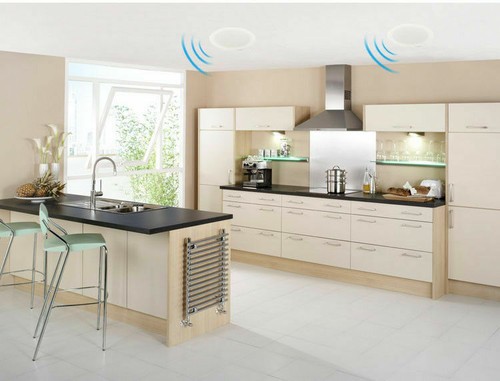 Ceiling Speakers Bluetooth Wall Mount Home Bathroom Waterproof Wireless Speaker - 9