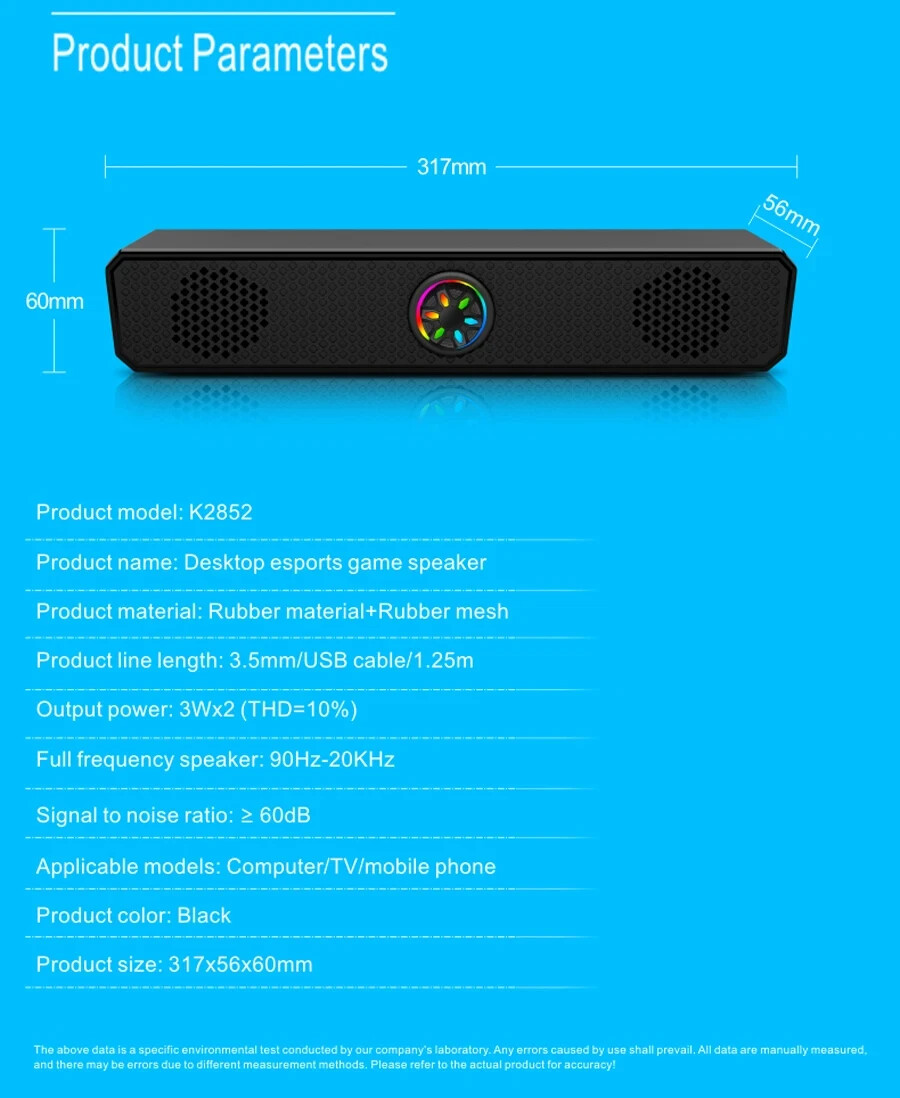 Sound BAR, Home Cinema Bluetooth, Speaker, Bluetooth, Computer, TV* - 2