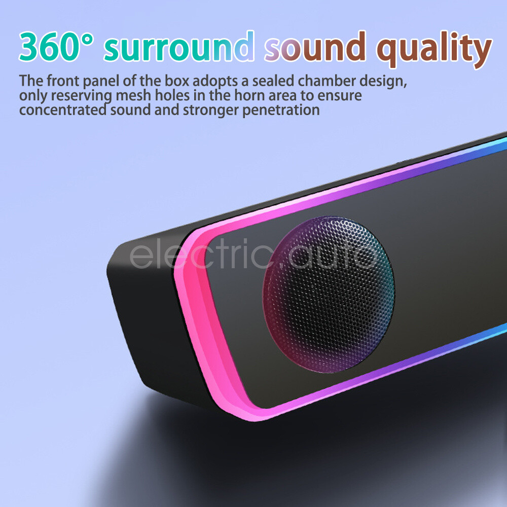 US Bluetooth 5.0 Home TV Sound Bar Speaker System Wireless Subwoofer 3D Surround - 8