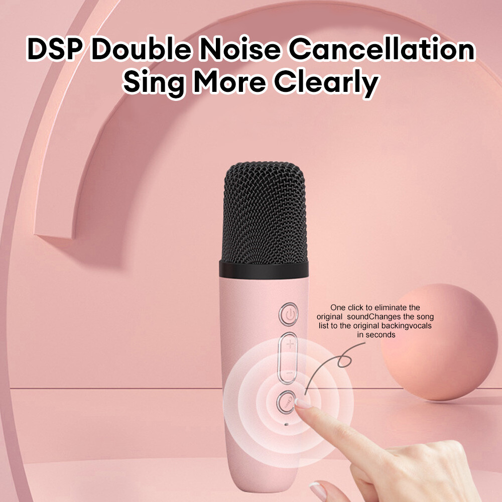 Mini Karaoke Machine With Wireless Microphone Portable Bluetooth Speaker For Kid - 7