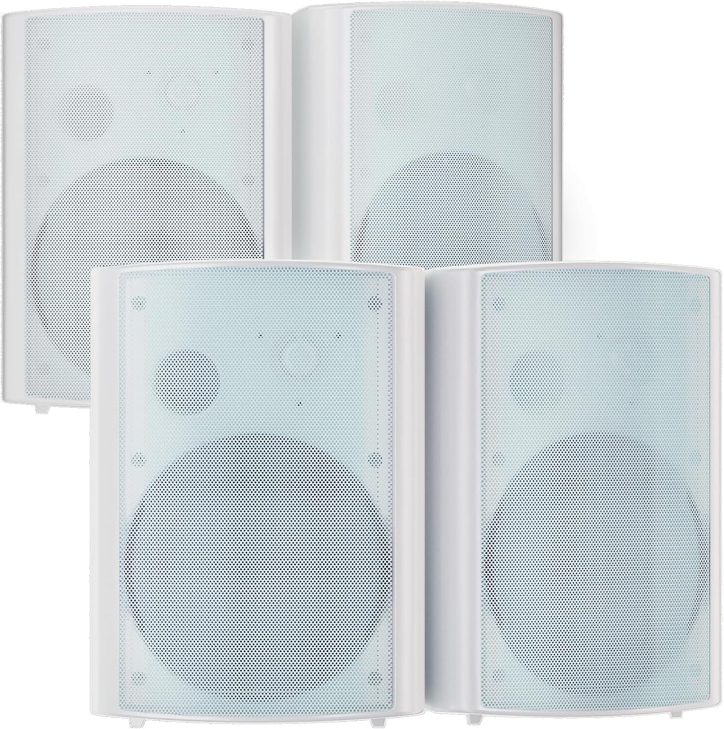 4*STUDIOFINIX 800W 6.5" Bluetooth Outdoor Speakers Waterproof USB Wall Amplifier