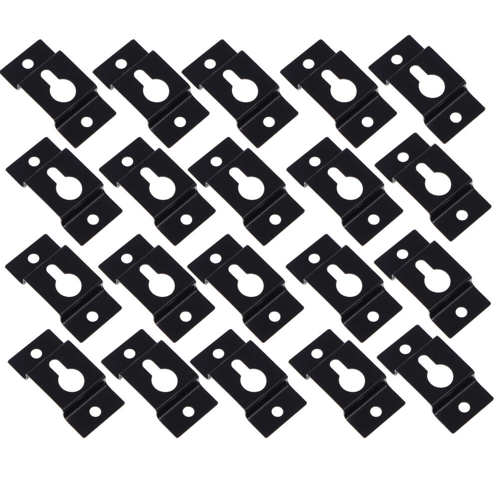 20pcs Keyhole Frame Hangers Speaker Wall Mount Bracket Audio Speaker Mount - 8